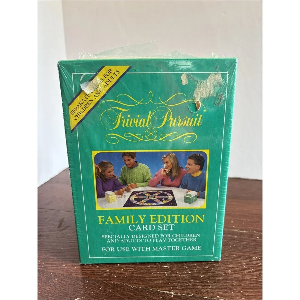 Trivial Pursuit Family Edition Supplemental Card Set~Parker Brothers #6047~ 1992